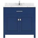 Modern Fittings Caroline 36" Single Bath Vanity with Cultured Marble Quartz Top and Square Sink