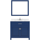 Modern Fittings Caroline 36" Single Bath Vanity with Cultured Marble Quartz Top and Square Sink