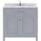 Modern Fittings Caroline 36" Single Bath Vanity with Cultured Marble Quartz Top and Square Sink