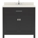 Modern Fittings Caroline 36" Single Bath Vanity with Quartz Top and Round Sink