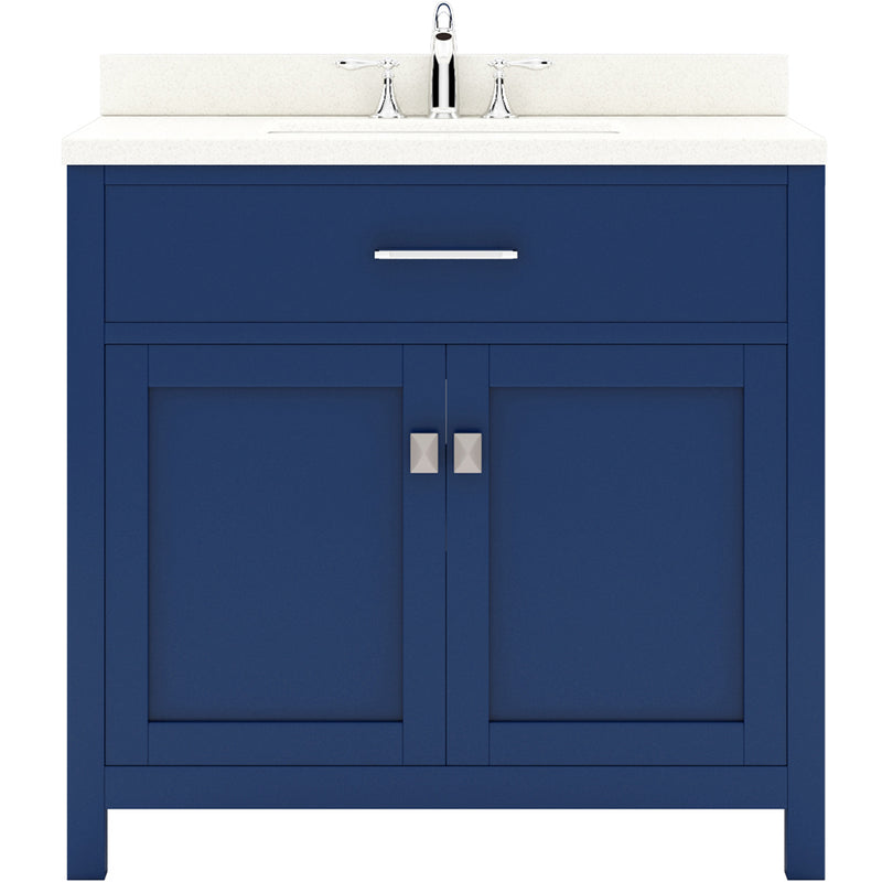 Modern Fittings Caroline 36" Single Bath Vanity with Quartz Top and Round Sink