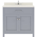 Modern Fittings Caroline 36" Single Bath Vanity with Quartz Top and Round Sink