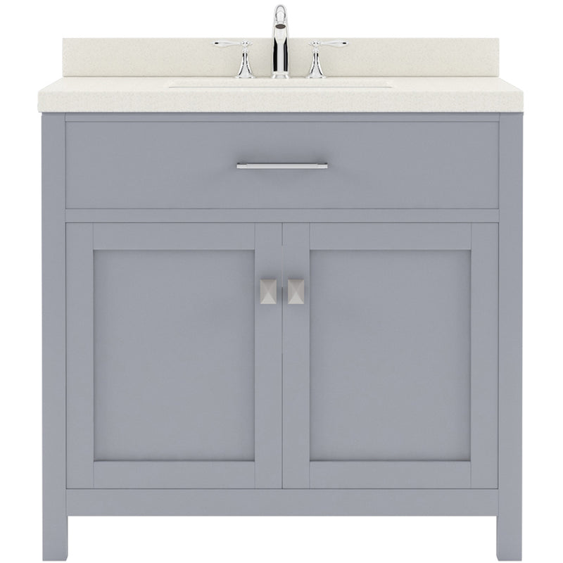 Modern Fittings Caroline 36" Single Bath Vanity with Quartz Top and Round Sink