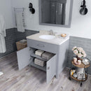 Modern Fittings Caroline 36" Single Bath Vanity with Quartz Top and Round Sink