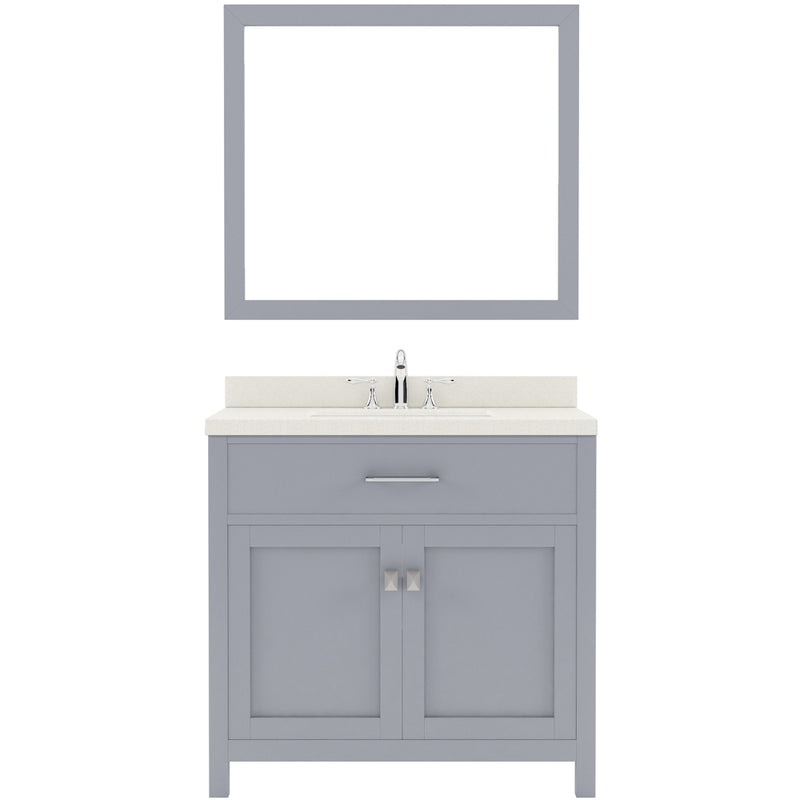 Modern Fittings Caroline 36" Single Bath Vanity with Quartz Top and Round Sink Faucet