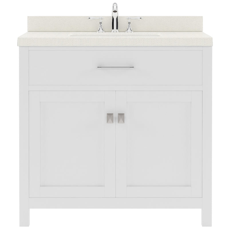 Modern Fittings Caroline 36" Single Bath Vanity with Quartz Top and Round Sink