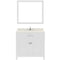 Modern Fittings Caroline 36" Single Bath Vanity with Quartz Top and Round Sink