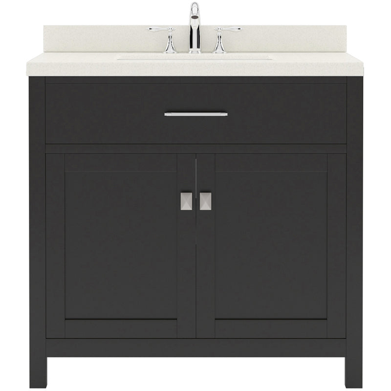 Modern Fittings Caroline 36" Single Bath Vanity with Quartz Top and Square Sink