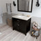 Modern Fittings Caroline 36" Single Bath Vanity with Quartz Top and Square Sink Faucet