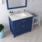 Modern Fittings Caroline 36" Single Bath Vanity with Quartz Top and Square Sink Faucet