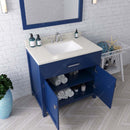 Modern Fittings Caroline 36" Single Bath Vanity with Quartz Top and Square Sink