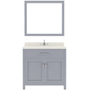 Modern Fittings Caroline 36" Single Bath Vanity with Quartz Top and Square Sink Faucet