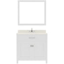 Modern Fittings Caroline 36" Single Bath Vanity with Quartz Top and Square Sink Faucet