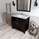 Modern Fittings Caroline 36" Single Bath Vanity with Marble Top and Round Sink Faucet