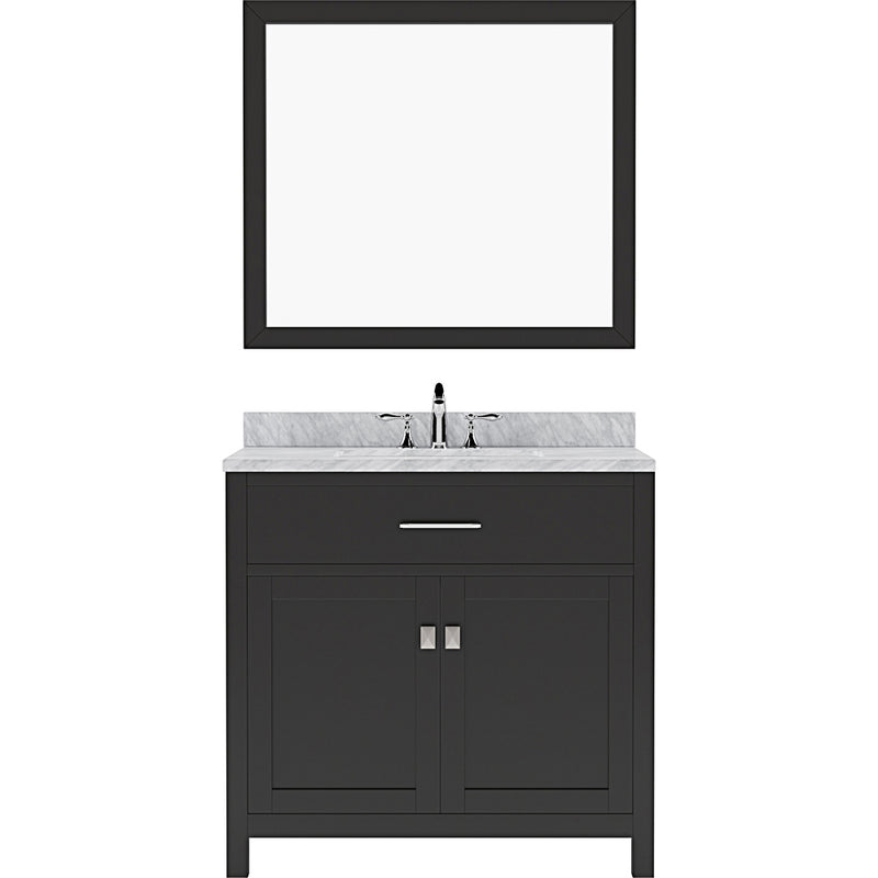 Modern Fittings Caroline 36" Single Bath Vanity with Marble Top and Round Sink