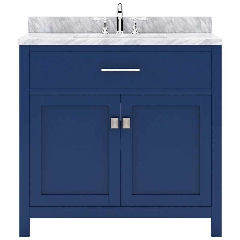 Modern Fittings Caroline 36" Single Bath Vanity with Marble Top and Round Sink