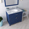 Modern Fittings Caroline 36" Single Bath Vanity with Marble Top and Round Sink Faucet