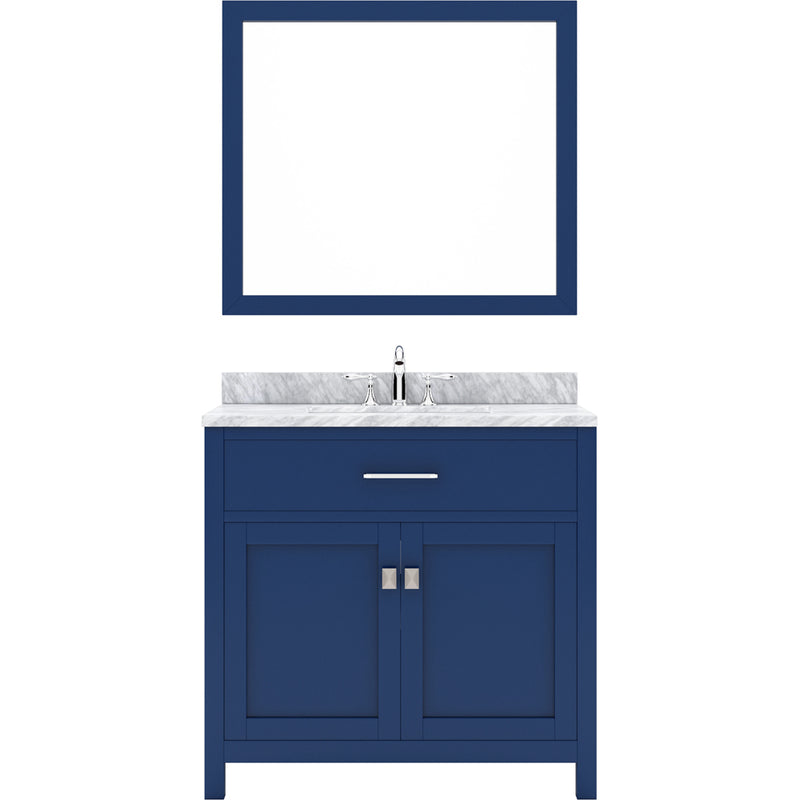 Modern Fittings Caroline 36" Single Bath Vanity with Marble Top and Round Sink Faucet