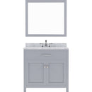 Modern Fittings Caroline 36" Single Bath Vanity with Marble Top and Round Sink