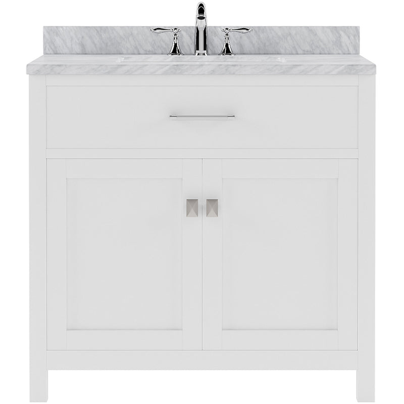 Modern Fittings Caroline 36" Single Bath Vanity with Marble Top and Round Sink