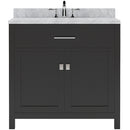 Modern Fittings Caroline 36" Single Bath Vanity with Marble Top and Square Sink