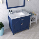 Modern Fittings Caroline 36" Single Bath Vanity with Marble Top and Square Sink