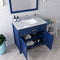 Modern Fittings Caroline 36" Single Bath Vanity with Marble Top and Square Sink