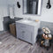 Modern Fittings Caroline 36" Single Bath Vanity with Marble Top and Square Sink