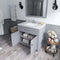 Modern Fittings Caroline 36" Single Bath Vanity with Marble Top and Square Sink