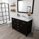 Modern Fittings Caroline 48" Single Bath Vanity with Calacatta Quartz Top and Round Sink