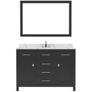 Modern Fittings Caroline 48" Single Bath Vanity with Calacatta Quartz Top and Round Sink