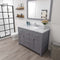 Modern Fittings Caroline 48" Single Bath Vanity with Calacatta Quartz Top and Round Sink Faucet