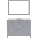 Modern Fittings Caroline 48" Single Bath Vanity with Calacatta Quartz Top and Round Sink