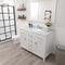 Modern Fittings Caroline 48" Single Bath Vanity with Calacatta Quartz Top and Round Sink Faucet