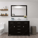 Modern Fittings Caroline 48" Single Bath Vanity with Calacatta Quartz Top and Square Sink