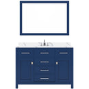 Modern Fittings Caroline 48" Single Bath Vanity with Calacatta Quartz Top and Square Sink