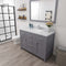 Modern Fittings Caroline 48" Single Bath Vanity with Calacatta Quartz Top and Square Sink