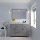 Modern Fittings Caroline 48" Single Bath Vanity with Cultured Marble Quartz Top and Round Sink