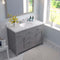 Modern Fittings Caroline 48" Single Bath Vanity with Cultured Marble Quartz Top and Round Sink Faucet