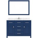 Modern Fittings Caroline 48" Single Bath Vanity with Cultured Marble Quartz Top and Round Sink