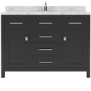 Modern Fittings Caroline 48" Single Bath Vanity with Cultured Marble Quartz Top and Square Sink