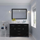 Modern Fittings Caroline 48" Single Bath Vanity with Cultured Marble Quartz Top and Square Sink