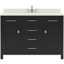 Modern Fittings Caroline 48" Single Bath Vanity with Quartz Top and Round Sink