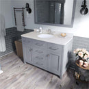 Modern Fittings Caroline 48" Single Bath Vanity with Quartz Top and Round Sink Faucet