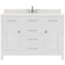 Modern Fittings Caroline 48" Single Bath Vanity with Quartz Top and Round Sink