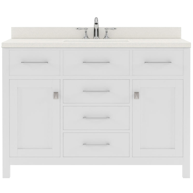 Modern Fittings Caroline 48" Single Bath Vanity with Quartz Top and Round Sink