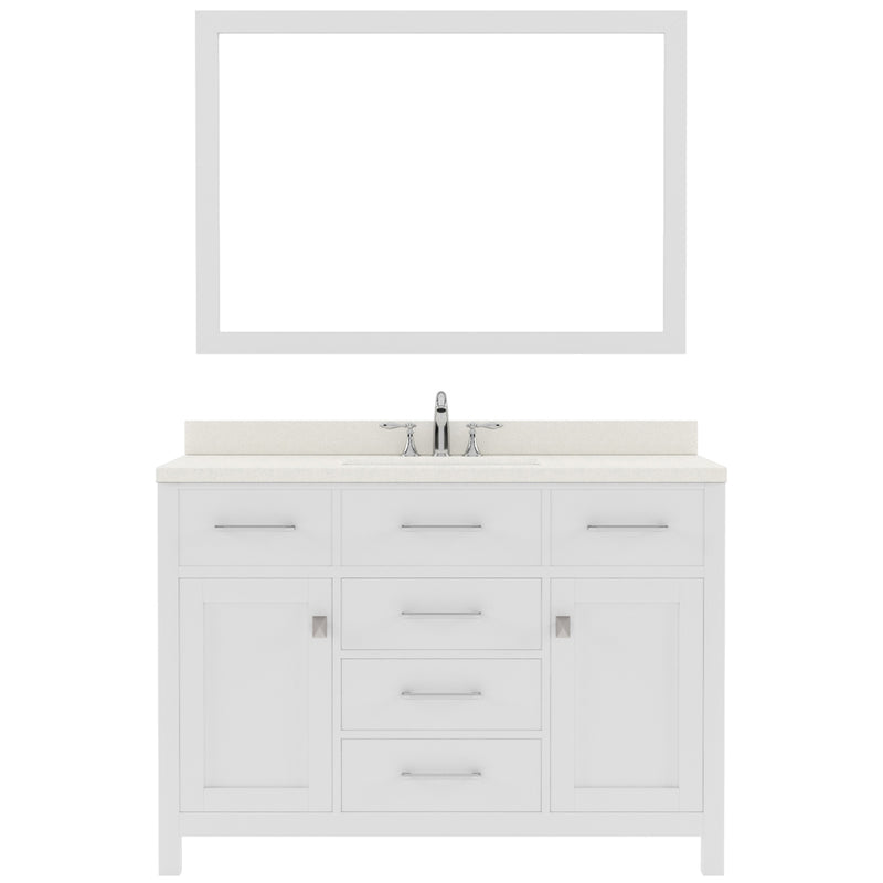 Modern Fittings Caroline 48" Single Bath Vanity with Quartz Top and Round Sink