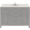 Modern Fittings Caroline 48" Single Bath Vanity with Quartz Top and Square Sink