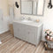 Modern Fittings Caroline 48" Single Bath Vanity with Quartz Top and Square Sink Faucet