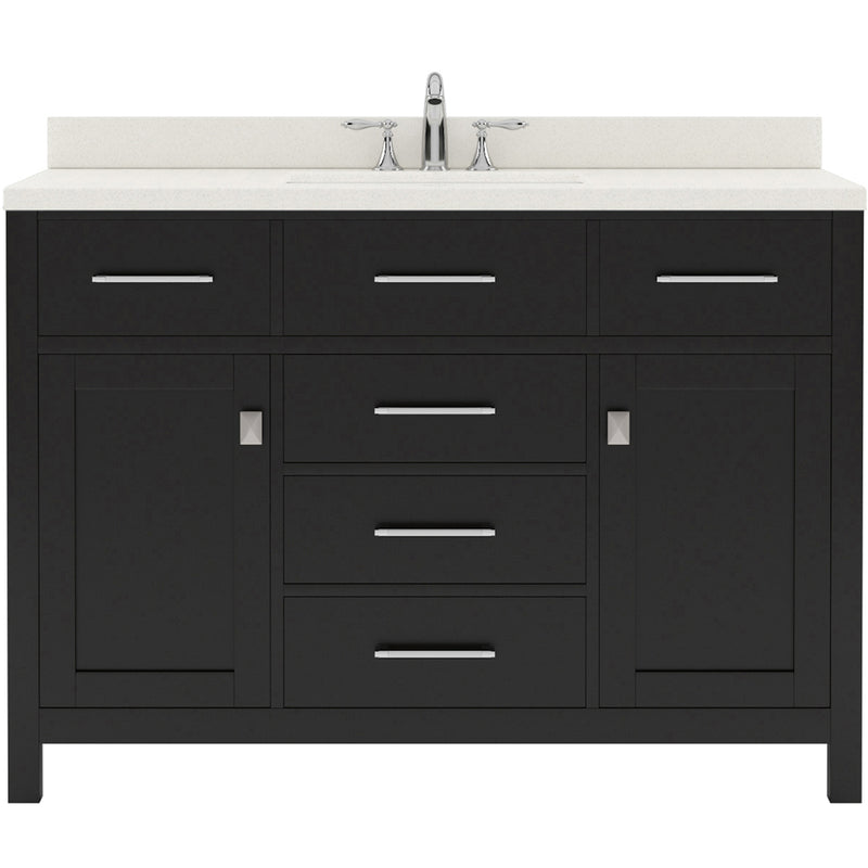 Modern Fittings Caroline 48" Single Bath Vanity with Quartz Top and Square Sink